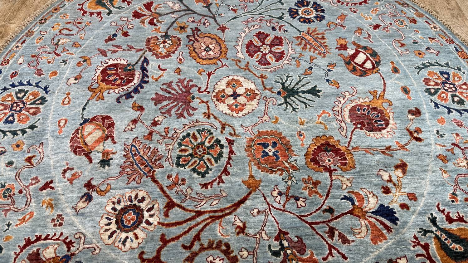 Nahaufnahme des Flors von ZIEGLER MIRAGE-ORIGINAL HANDGEKNÜPFT.
