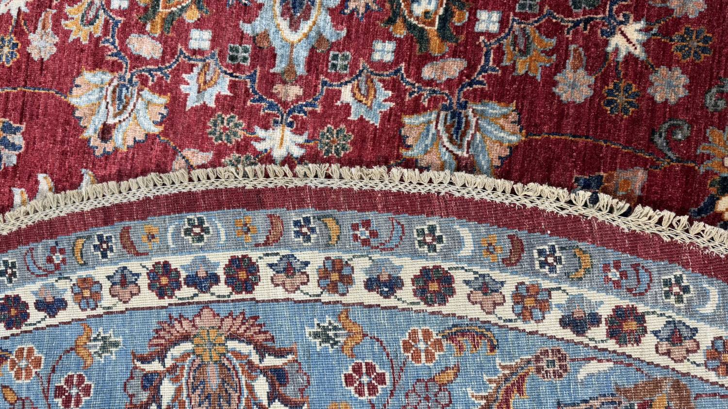 Nahaufnahme des Flors von ZIEGLER FARAHAN-ORIGINAL HANDGEKNÜPFT.