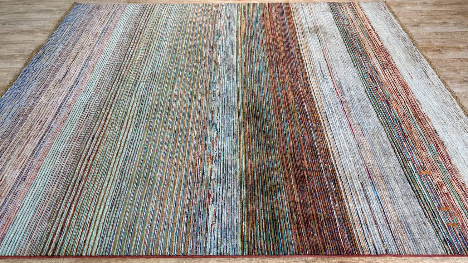 Nahaufnahme des Flors von ZIEGLER MODERN-ORIGINAL HANDGEKNÜPFT.