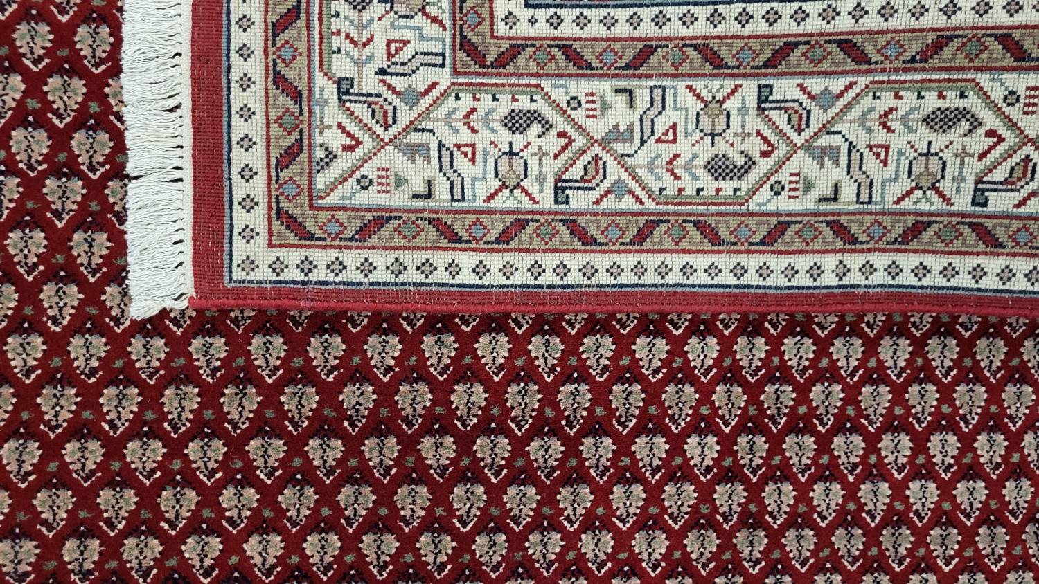 Teppich "NARGIS MIR" | Farbe: rot | Größe: ca. 121x176 cm | Orientteppich handgeknüpft