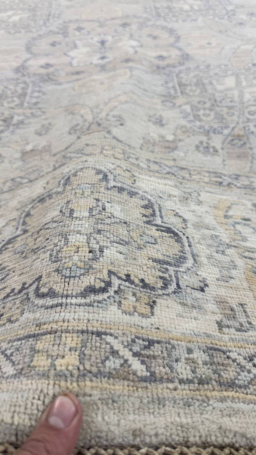 Nahaufnahme des Flors von ZIEGLER FARAHAN-ORIGINAL HANDGEKNÜPFT.