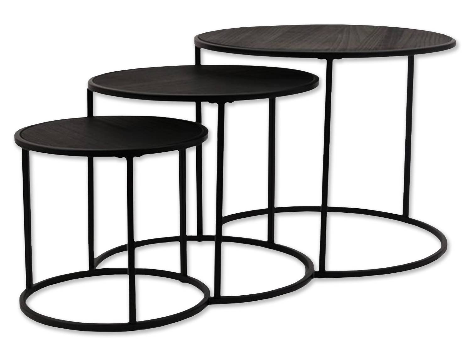 Set 3 Tische von oben betrachtet ohne Hintergrund.